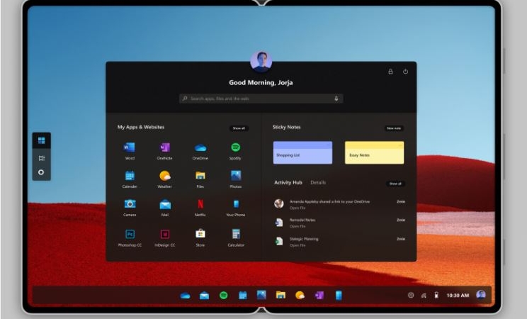 Windows 10X Dizüstü Bilgisayarlara Geliyor