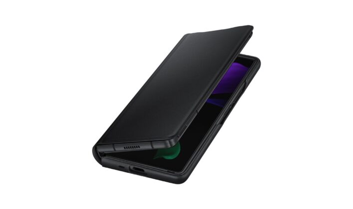 Galaxy Z Fold2 İçin Yeni Resmi Deri Kılıf Tam Koruma Sağlar