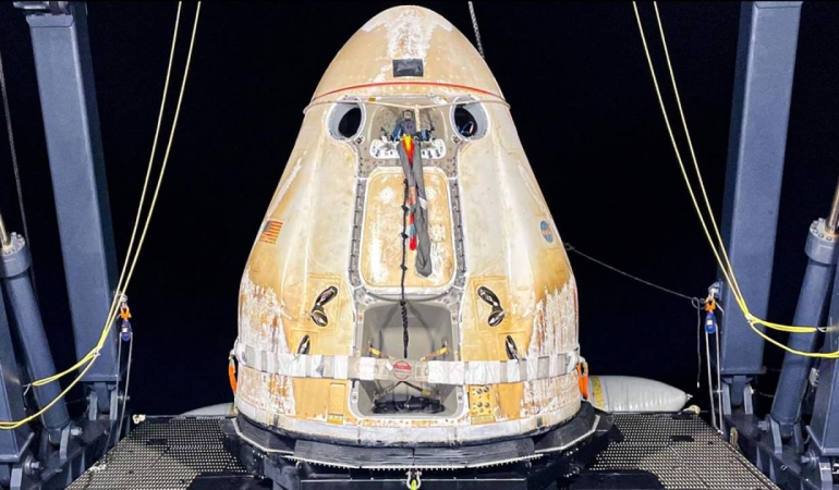 SpaceX Dragon Cargo güvenli bir şekilde Dünya’ya dönüyor