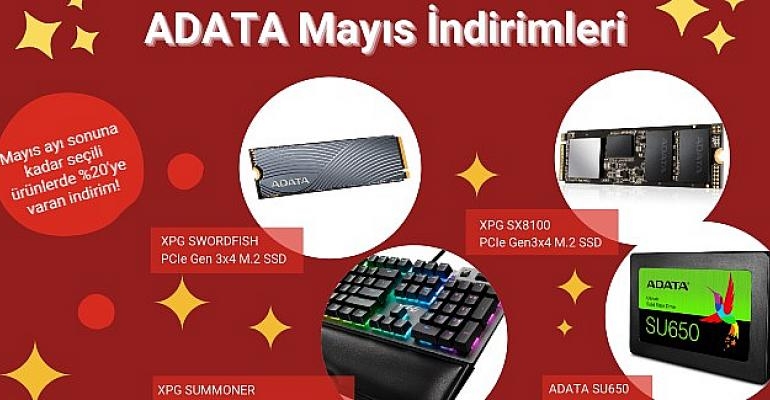 ADATA’dan Seçili Ürünlerde Mayıs Sonuna Kadar İndirim