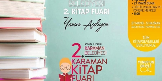 Karaman Kitap Fuarı Yarın Açılıyor