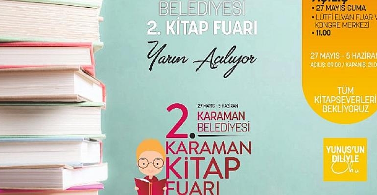 Karaman Kitap Fuarı Yarın Açılıyor