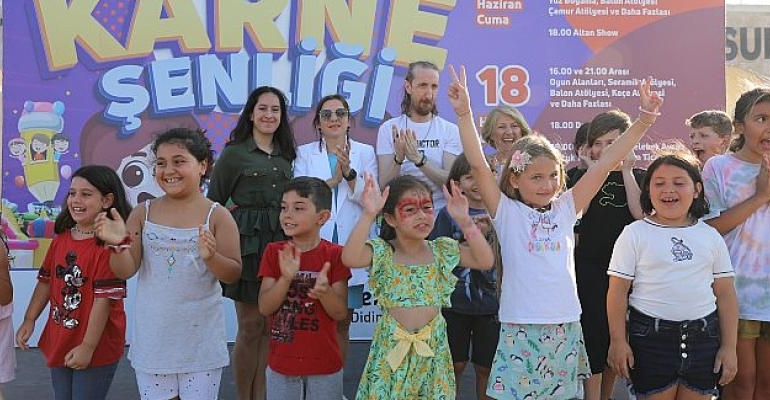 Didimli Çocuklar Karne Şenliğinde Doyasıya Eğlendi
