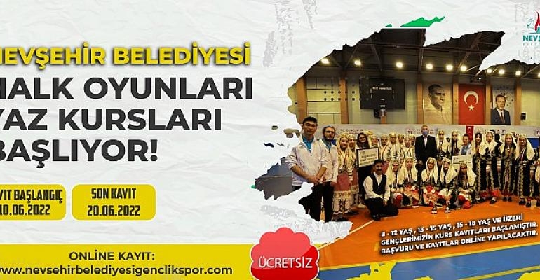 Halk Oyunları Kursları İçin Kayıt Dönemi Başladı