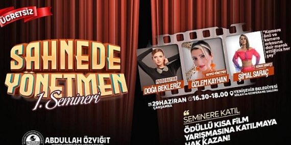 “Sahnede Yönetmen ” Semineri 29 Haziran’da