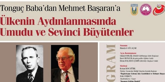 Tonguç ile Başaran şiir, türkü ve söyleşiyle anılacak!