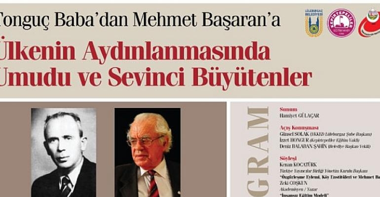 Tonguç ile Başaran şiir, türkü ve söyleşiyle anılacak!