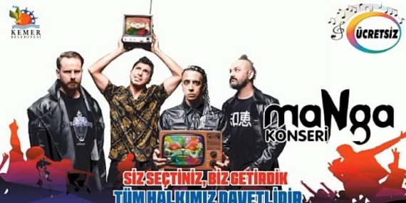 Ünlü Türk Rock Gurubu Manga Kemer’de Konser Verecek