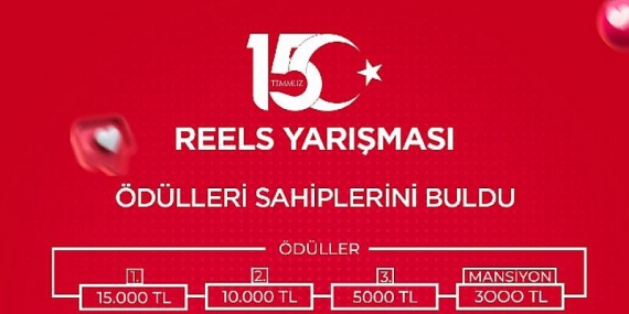 15 Temmuz Reels yarışmasının ödülleri sahiplerini buldu