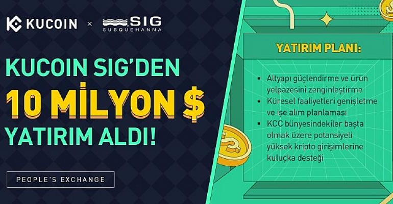 KuCoin, SIG’den 10 Milyon Dolar Yatırım Aldı