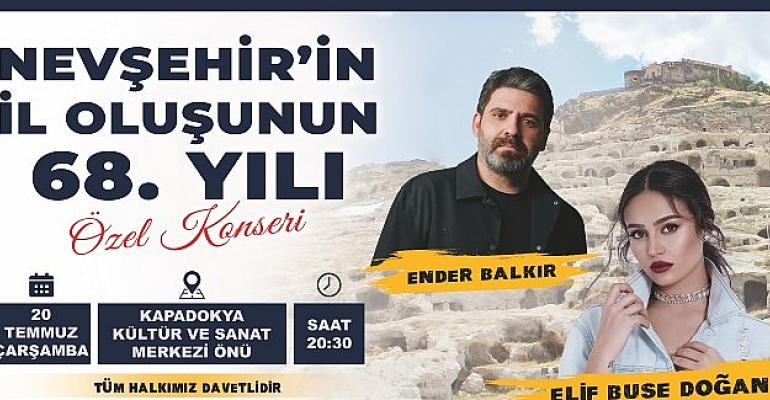 Nevşehir’in İl Oluşunun 68. Yıl Dönümü Kutlanacak