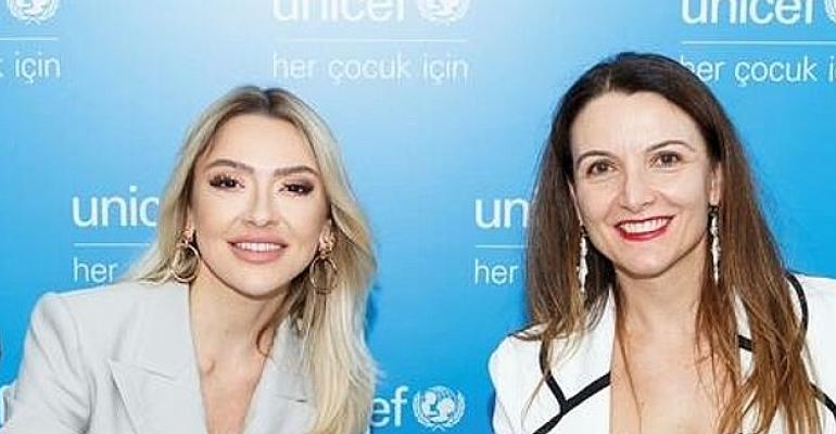 Sanatçı Hadise, UNICEF Türkiye tarafından Çocuk Hakları Savunucusu Olarak Atandı