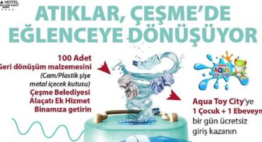 Atıklar Çeşme’de eğlenceye dönüşüyor