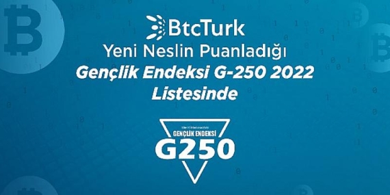 BtcTurk, Gençlik Endeksi G-250’de 52’inci, kriptopara sektöründe 2’inci sırada yer aldı