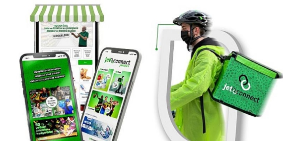 Çok kanallı online pazar yeri   Jetconnect   hem tüketiciye hem esnafa hem de   kuryeye kazandırıyor