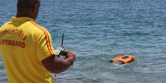 İnsansız cankurtaran robotuyla hızlı müdahale