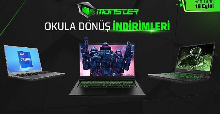 Okul dönemine güçlü bir başlangıç yapmak isteyenlere Monster Notebook’tan Okula Dönüş kampanyası!