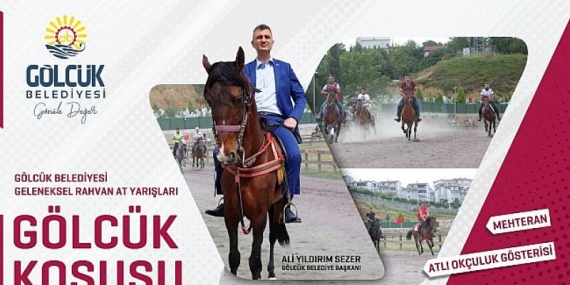 Rahvan At Yarışı ve Oklu Atçılık Gösterisi Heyecanı Gölcük’te