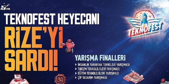TEKNOFEST Şimdi Nerededir? TEKNOFEST Rüzgârı Rize’dedir