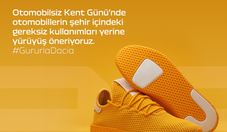 DACIA TÜRKİYE, OTOMOBİLSİZ KENT GÜNÜ’NDE DE EZBER BOZUYOR