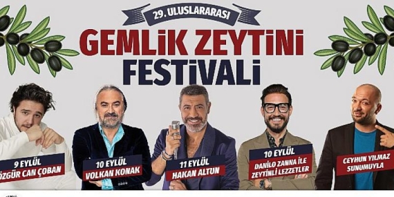 29. Uluslararası Gemlik Zeytini Festivali başlıyor