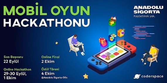 Anadolu Sigorta Mobil Oyun Hackathonu’na Başvurular Başladı