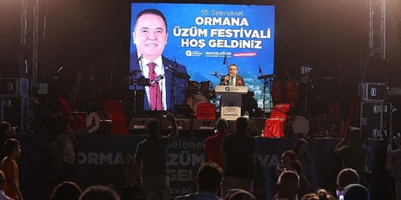Başkan Böcek 55. Ormana Üzüm Festivali’ne katıldı