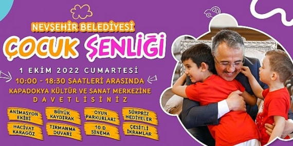 Çocuklar bu şenlik sizler için