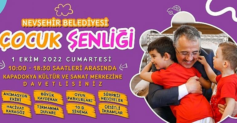 Çocuklar bu şenlik sizler için