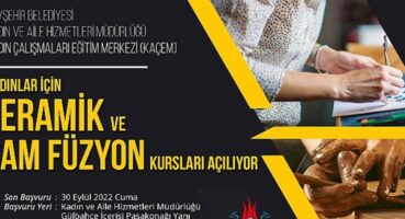 Kadınlar İçin Seramik ve Cam Füzyon Kursları Açılacak