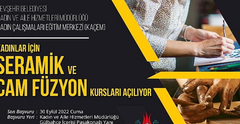 Kadınlar İçin Seramik ve Cam Füzyon Kursları Açılacak