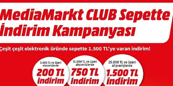 MediaMarkt’tan CLUB üyelerine özel 1.500 TL’ye varan indirim