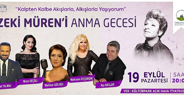 Osmangazi’den Sanat Güneşine Vefa Gecesi