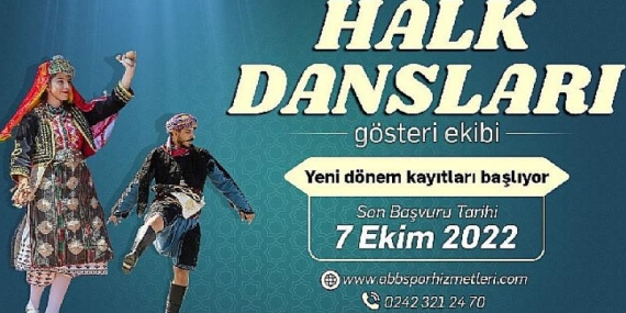 Antalya Büyükşehir Halk Dansları Gösteri Ekibi için yeni dönem başvuruları başladı