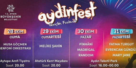 Aydın Büyükşehir Belediyesi Cumhuriyet Coşkusunu AYDINFEST İle Birlikte Kutlayacak