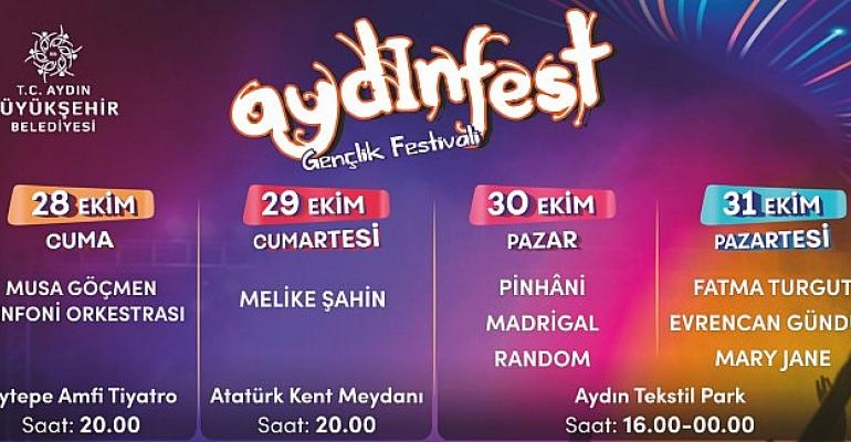 Aydın Büyükşehir Belediyesi Cumhuriyet Coşkusunu AYDINFEST İle Birlikte Kutlayacak