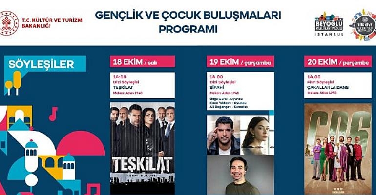 Beyoğlu Kültür Yolu Festivali Kapsamında Gerçekleştirilen  Gençlik ve Çocuk Buluşmaları  Söyleşilerle Devam Ediyor