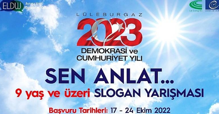 Demokrasi ve Cumhuriyet’in 100. yıl sloganını belirle:  Demokrasi ve Cumhuriyet Yılı Slogan Yarışması başlıyor