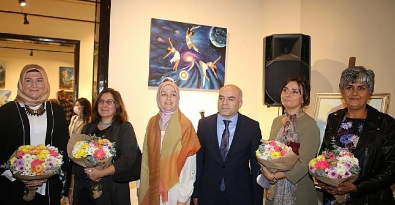 Konservatuvar öğrencilerinin sergisine sanat severlerden tam not