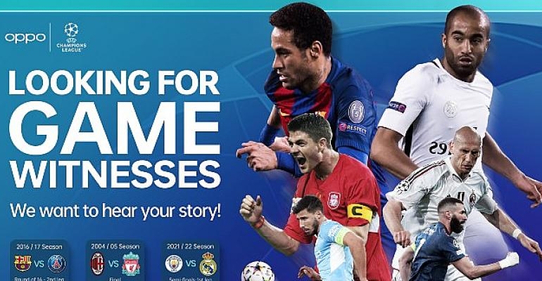 OPPO, UEFA Şampiyonlar Ligi’nin En İlham Veren Üç Maçını Seçti