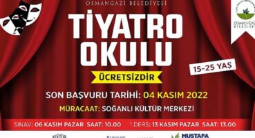 Osmangazi Belediyesi Tiyatro Okulu Başlıyor