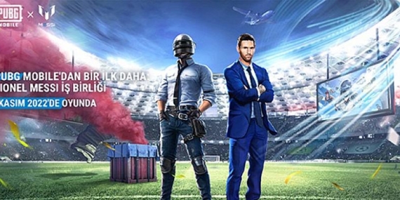 PUBG MOBILE efsanevi futbol ikonu Lionel Messi ile iş birliğine gidiyor