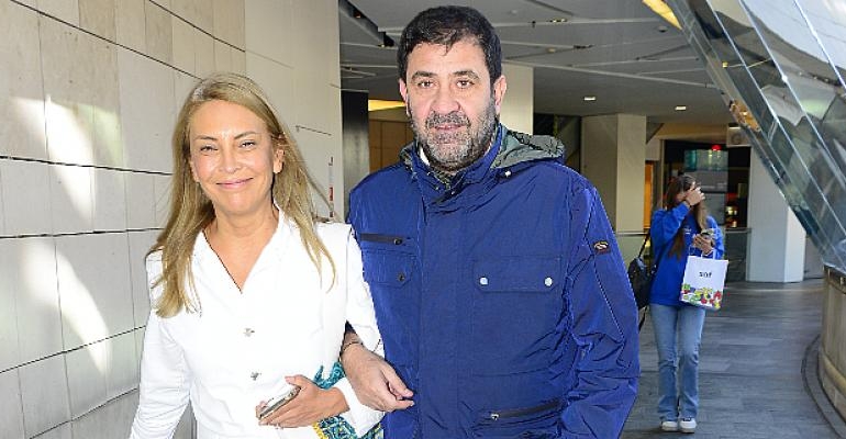 Zen Pırlanta Yönetim Kurulu Başkanı iş insanı Emil Güzeliş ve eşi öğle yemeğindeydi