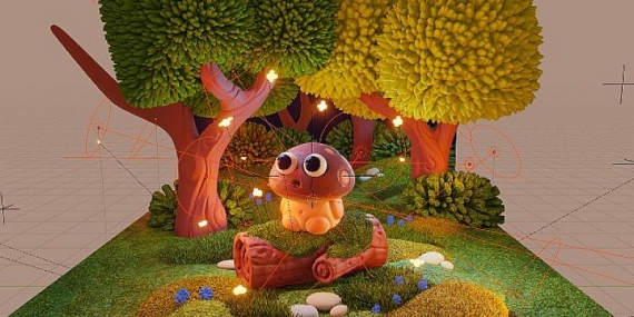 3D İllüstratör Juliestrator Bu Hafta NVIDIA Stüdyo’da Mushroom Spirit Eseriyle Büyülüyor