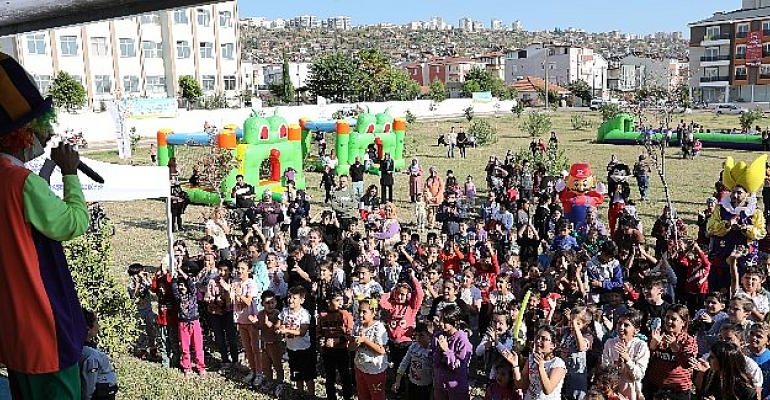 Çocuklar ara tatilde şenlikte buluştu