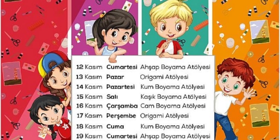 Eğlenceli Atölyeler Kasım Ara Tatilinde Sur Yapı Marka AVM’de