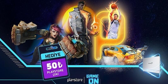 Türk Telekom GAMEON’dan her ay 50 TL Playstore hediye çeki