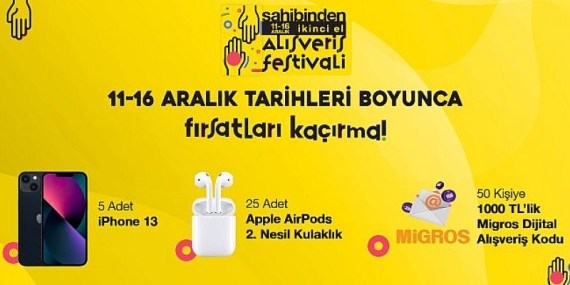 sahibinden.com’un İkinci El Alışveriş Festivali başladı