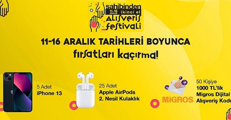 sahibinden.com’un İkinci El Alışveriş Festivali başladı
