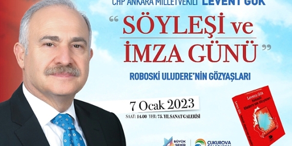 CHP Ankara Milletvekili Levent Gök kitabını imzalayacak